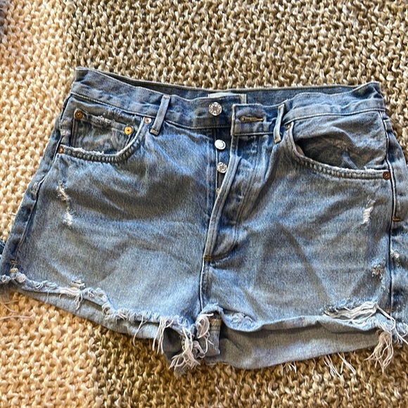 Agolde denim shorts size 29 - Picture 1 of 3